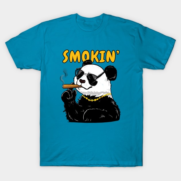 Smoking panda T-Shirt by BibekM